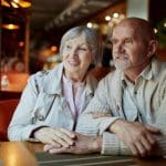 Senior couple in discussing there Medicare Supplements that can be offered by Texas Medicare Advisors