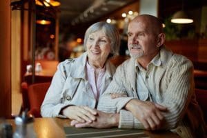 Senior couple in discussing there Medicare Supplements that can be offered by Texas Medicare Advisors